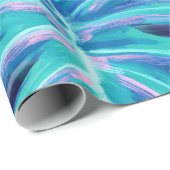 Retro der tropischen Blätter Geschenkpapier (Rolleneckpunkt)