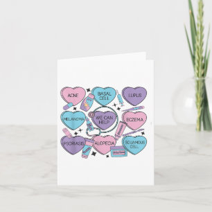 Retro Dermatology Valentinstag Heart Candy Derma Karte