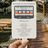 Retro des Besten Cassette-Wedding-Programms Fächer
