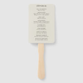 Retro des Besten Cassette-Wedding-Programms Fächer (Rückseite)