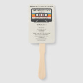 Retro des Besten Cassette-Wedding-Programms Fächer (Vorderseite)