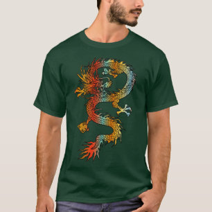 Retro des Vintagen Demos des japanischen Drachen 2 T-Shirt