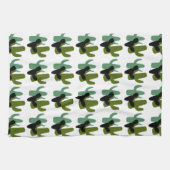 Retro Desert Saguaro Cactus Kitchen Towel Geschirrtuch (Horizontal)