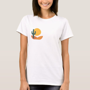 Retro Desert with Cactus T-Shirt