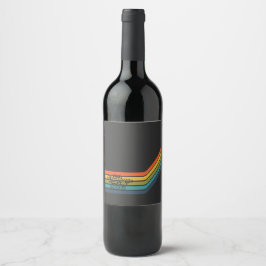 Retro-Design aus dem Jahr 1976  Weinetikett