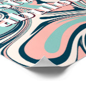 Retro-Design, Bleib Fabulous Poster (Ecke)