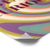 Retro-Design, Bleib Neugierig Poster  (Ecke)
