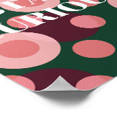 Retro-Design, Bleib Neugierig Poster (Ecke)