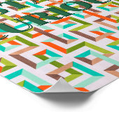 Retro-Design, Bleib Neugierig Poster  (Ecke)