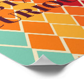 Retro-Design, BLEIB NEUGIERIG Poster  (Ecke)