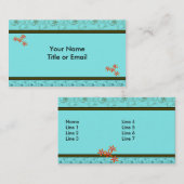 Retro Design Business Cards Visitenkarte (Vorne/Hinten)