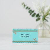 Retro Design Business Cards Visitenkarte (Stehend Vorderseite)