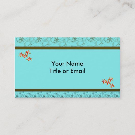 Retro Design Business Cards Visitenkarte (Vorderseite)