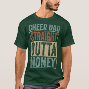 Retro Design Cheer Vater Unmittelbares Geld T-Shirt