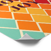 Retro-Design, Choose Joy Poster (Ecke)