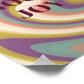 Retro-Design, Choose Joy Poster (Ecke)