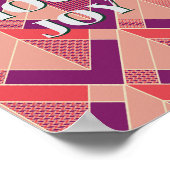 Retro-Design, Choose Joy Poster  (Ecke)