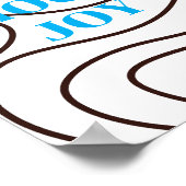 Retro-Design, Choose Joy Poster (Ecke)