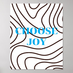Retro-Design, Choose Joy Poster 