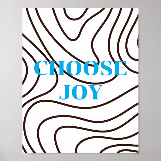 Retro-Design, Choose Joy Poster (Vorne)