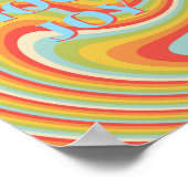 Retro-Design, Choose Joy Poster (Ecke)