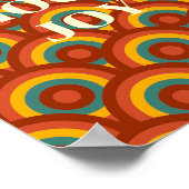 Retro-Design, Choose Joy Poster (Ecke)