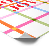 Retro-Design, Choose Joy Poster (Ecke)