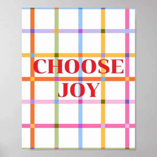 Retro-Design, Choose Joy Poster (Vorne)