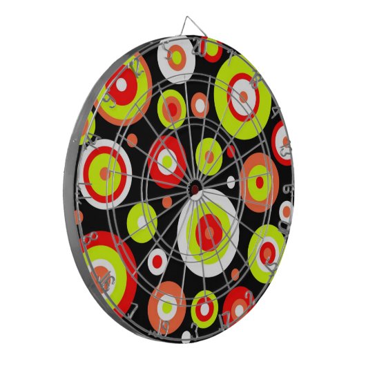 Retro-Design Dartscheibe (Vorderseite Links)