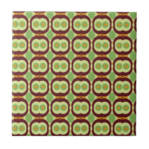 Retro-Design der 1970er Jahre mit kleinen Kreisen Fliese