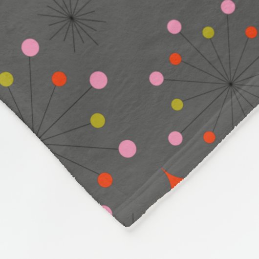 Retro-Design der atomaren Sternexplosion Fleecedecke (Ecke)