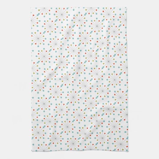 Retro-Design der atomaren Sternexplosion Geschirrtuch (Vertikal)