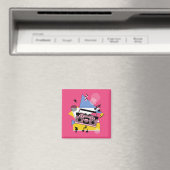 Retro-Design eines Ghettoblasters Magnet (In Situ (Geschirrspüler))
