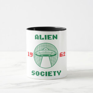 Retro-Design für eine außerirdische Gesellschaft Tasse