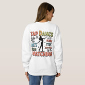 Retro-Design-Geschenk für Stepptänzer Sweatshirt (Schwarz voll)