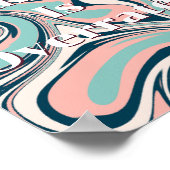 Retro-Design, Gewöhnlich ist überbewertet Poster  (Ecke)
