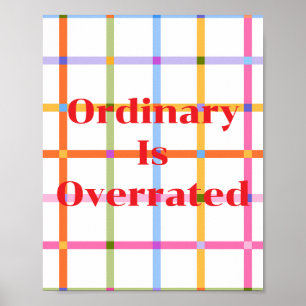 Retro-Design, Gewöhnlich ist überbewertet Poster