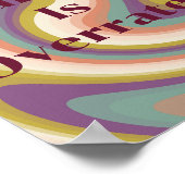 Retro-Design, Gewöhnlich ist überbewertet Poster (Ecke)