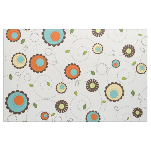 Retro-Design im Stil der 70er Jahre Stoff (Yard (91,4 cm))