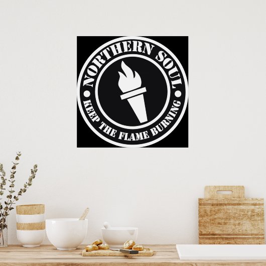 Retro-Design im Stil des nördlichen Souls Poster (Küche)