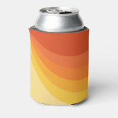 Retro-Design in Gelb- und Orangetönen Dosenkühler (Kanne Rückseite)