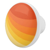 Retro-Design in Gelb- und Orangetönen Keramikknauf (Rechts)