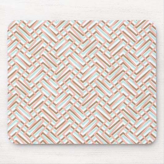 Retro-Design in Pastellfarben Mousepad (Vorne)