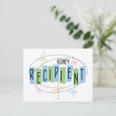 Retro Design Kidney Transplant Recipient Postkarte (Stehend Vorderseite)