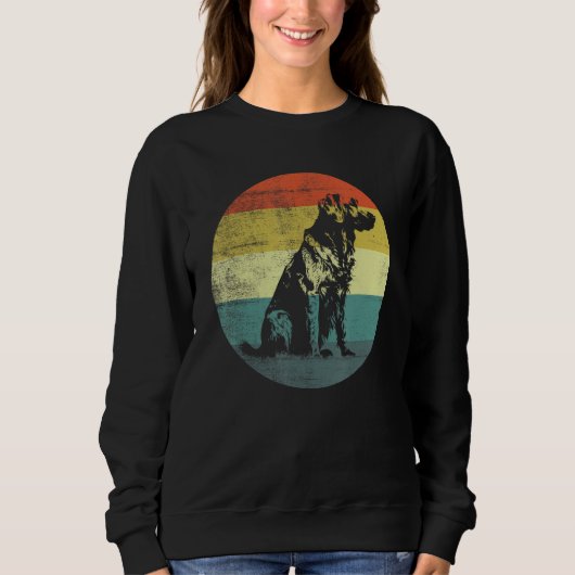 Retro Design Kuvasz Dog Sweatshirt (Vorderseite)