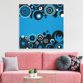 Retro-Design Leinwanddruck (Insitu (Wohnzimmer))