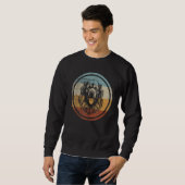 Retro Design Leonberger Dog Sweatshirt (Vorne ganz)