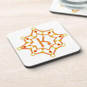 Retro-Design Mitte des Jahrhunderts Personalisiert Getränkeuntersetzer (Linke Seite)