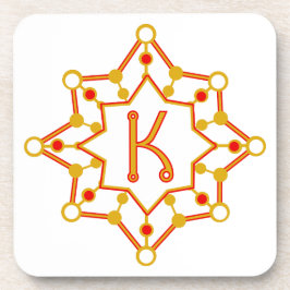 Retro-Design Mitte des Jahrhunderts Personalisiert Getränkeuntersetzer