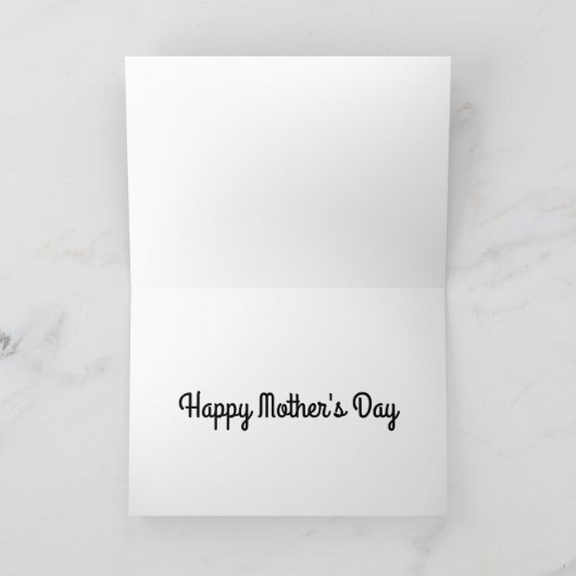 Retro Design Mustang Grußkarte Dankeskarte (Innenseite)